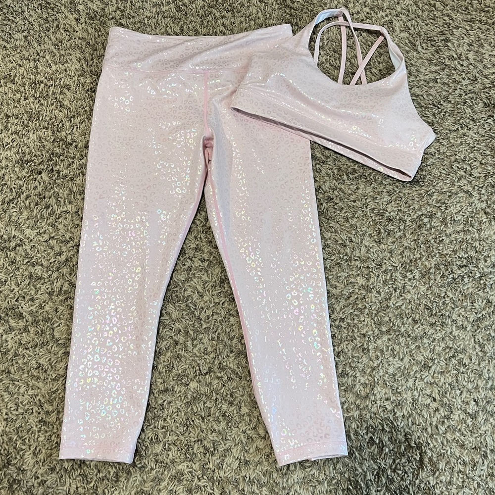 Zyia Pink Leopard Sports Bra & Marching Leggings!